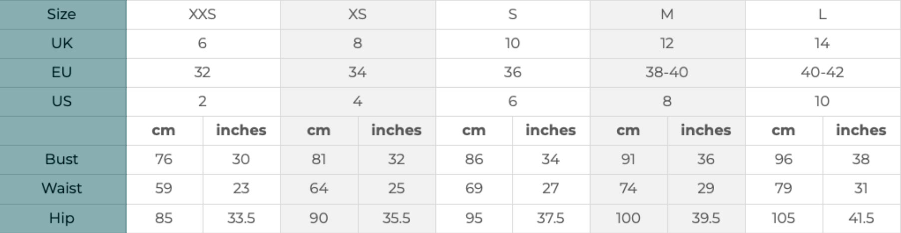 Size Guide 4
